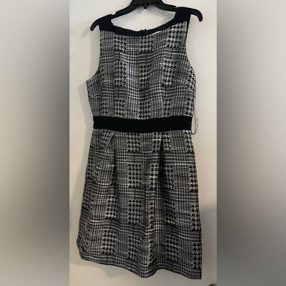 Jessica Simpson Elegant Black and White Dress